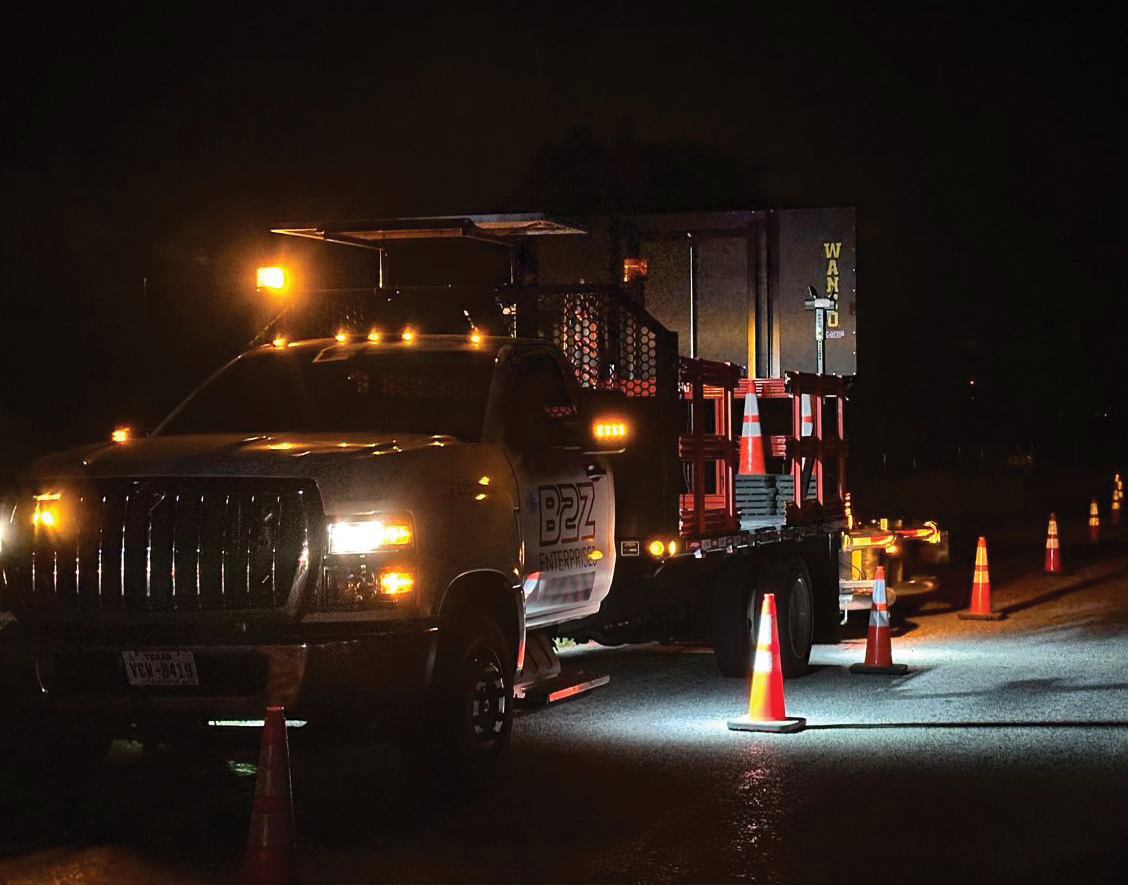 night time traffic control in Texas